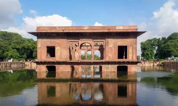 Кампус Red Fort Lal Qila Delhi World Heritage Site India — стокове фото