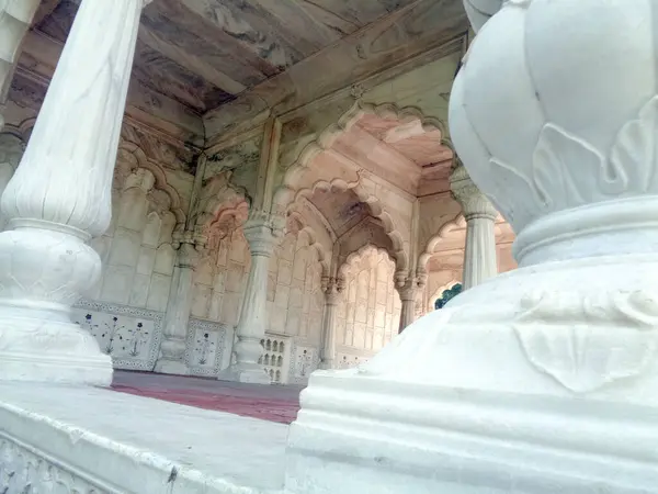 Кампус Red Fort Lal Qila Delhi World Heritage Site India — стокове фото