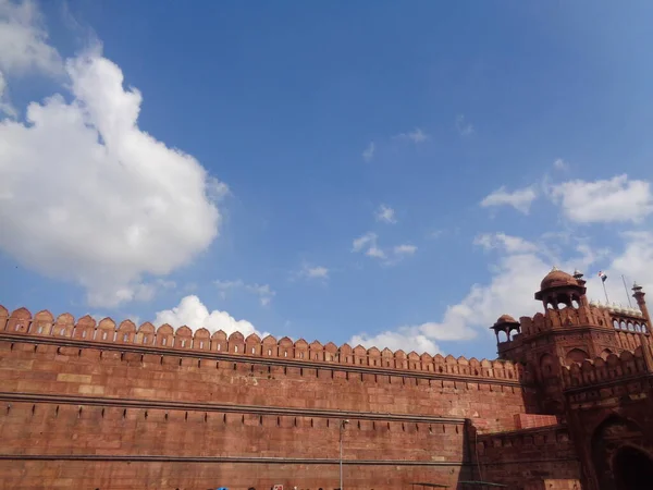 Red Fort Lal Qila Delhi Património Mundial Índia — Fotografia de Stock