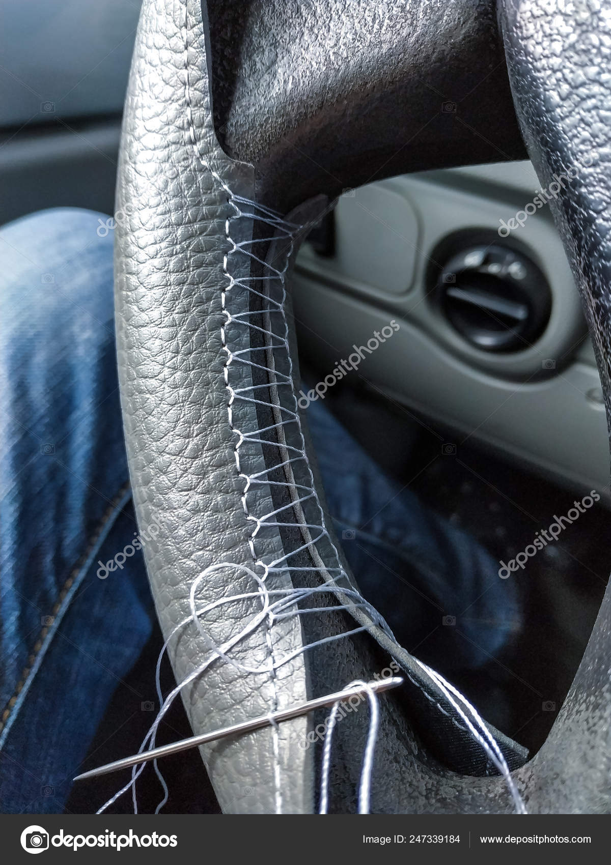 Car Interior Upgrade Diy Braid Steering Wheel Cover Auto