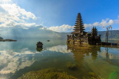 Sabah sahne Batur Gölü, Bali Endonezya.