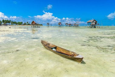Güzel manzara borneo deniz çingene su köyü Maiga Island, Semporna Sabah, Malezya göster.
