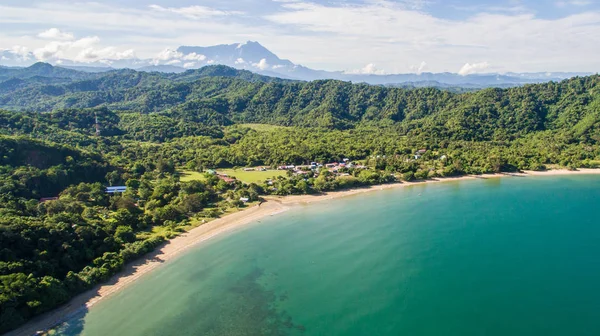 Vista Aérea Playa Loknunuk Tuaran Sabah Malasia — Foto de Stock