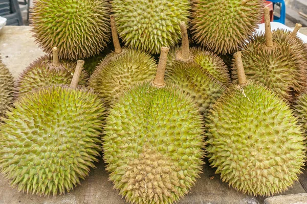 Durian Venduto Mercato — Foto Stock