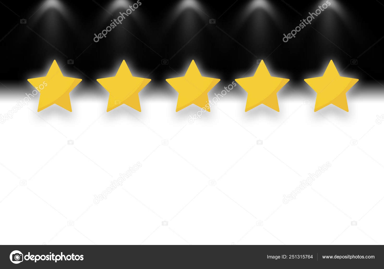 Rating Five Star Graphic Background Stock Photo by ©vevestudio 251315764