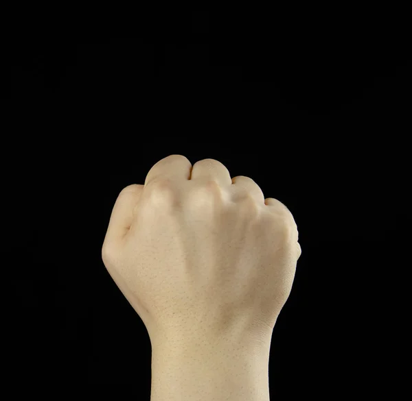 Man Fist Black — Stock Photo, Image