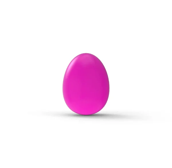 Pink Easter Egg White — Stock Photo, Image