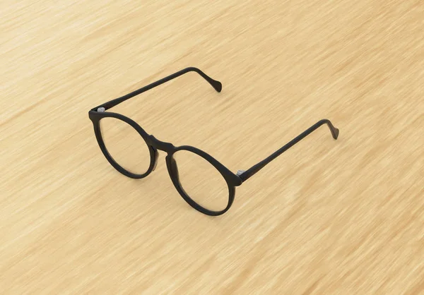 Lunettes Sur Fond Bois — Photo