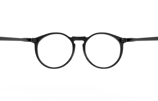 Schwarze Brille Auf Weißem Hintergrund — Stockfoto