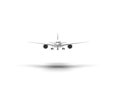 Beyaz 3d Rendering izole uçak