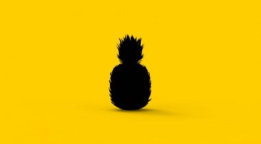 Ananas Gıda Nesne 3d Rendering