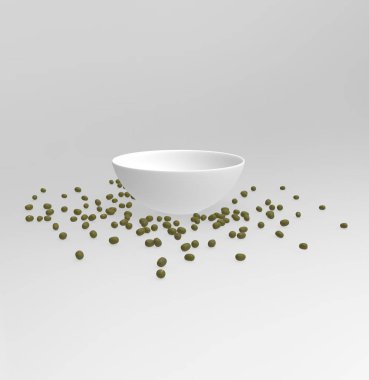 kahve çekirdekleri arka plan 3D Rendering