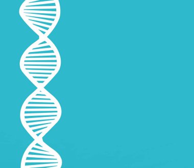 DNA Spiral Arka Plan 3d Rendering