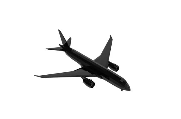 Letadlo Izolované Bílém Vykreslování — Stock fotografie