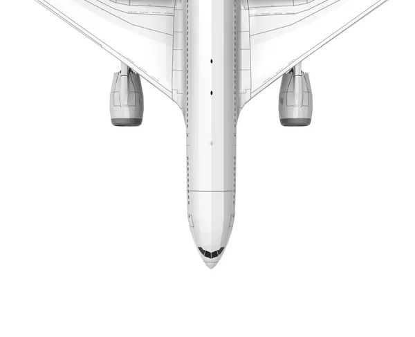 Avión Aislado Renderizado Blanco —  Fotos de Stock