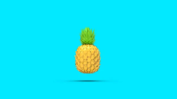 Pineapples Food Object Rendering — Stock Photo, Image