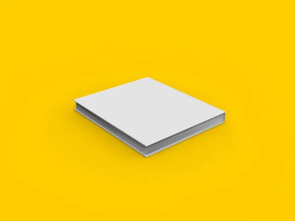 Graphic Book Isolated Yellow Rendering — Stock Photo, Image