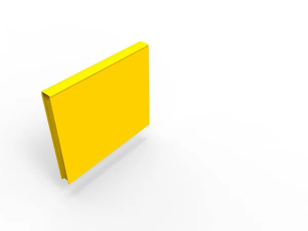 Graphic Book Isolated Yellow Rendering — Stock Photo, Image