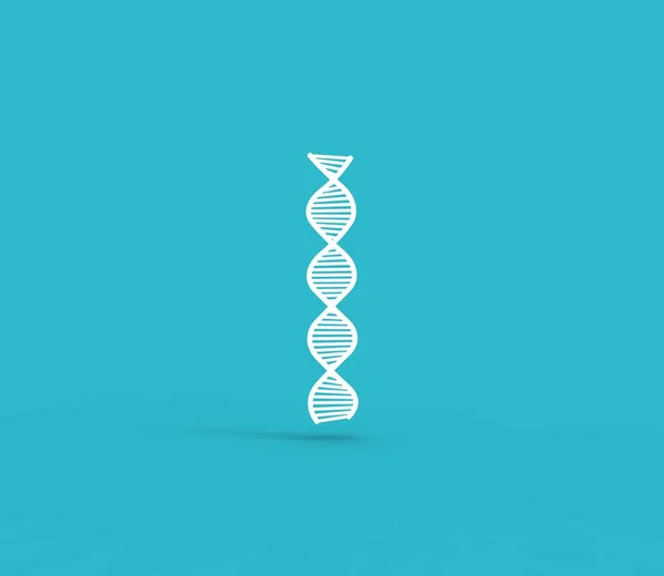 DNA Spiral Background 3d Rendering