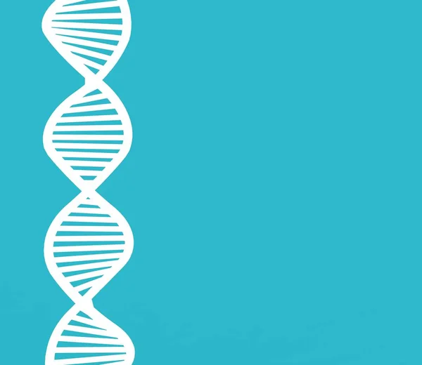 DNA Spiral Background 3d Rendering