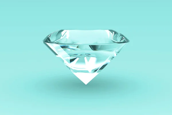 Concetto Diamond Rendering Sfondo — Foto Stock