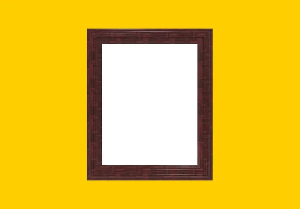 Frame Isolated Yellow Rendering — Stock Photo, Image