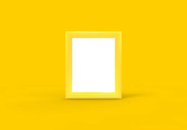 Telaio Isolato Rendering Giallo — Foto Stock