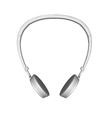 Ses müzik kulaklık 3D Rendering