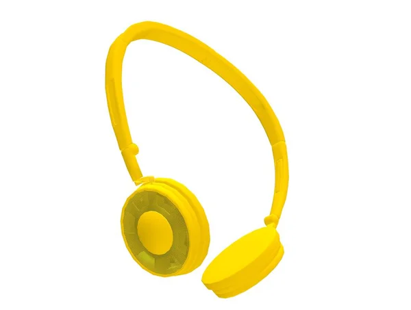 Audio Music Headphone Renderowanie — Zdjęcie stockowe