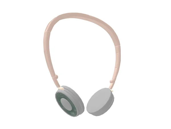 Audio Música Auriculares Renderizado —  Fotos de Stock