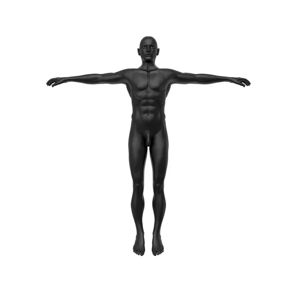 Mensch Weißer Körper Rendering — Stockfoto