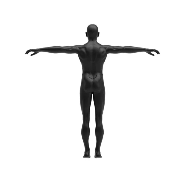 Human Man White Body Rendering — Stock Photo, Image