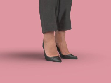 İş Kadını Bacaklar 3d Rendering