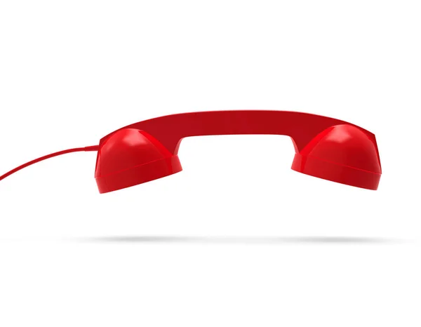 Telefone Aparelho Vermelho Cor Rendering — Fotografia de Stock