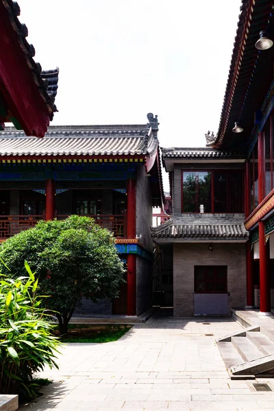 Sídlo Mnichů Obří Wild Goose Pagoda Čína — Stock fotografie