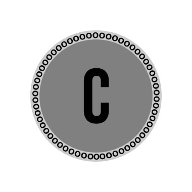 İlk harfi C Logo şablonu vektör tasarımı