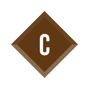 İlk harfi C Logo şablonu vektör tasarımı