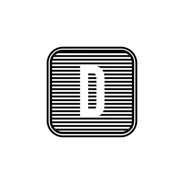 Eerste Letter D Logo Vector sjabloonontwerp — Stockvector