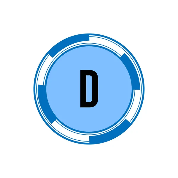 Initial Letter D Logo Template Vector Design — Stock Vector
