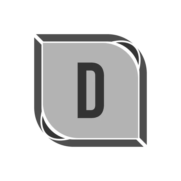 Carta inicial D Logo Template Vector Design — Vetor de Stock