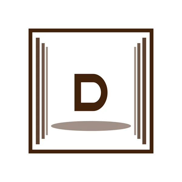 Första bokstaven D Logo mall vektor Design — Stock vektor