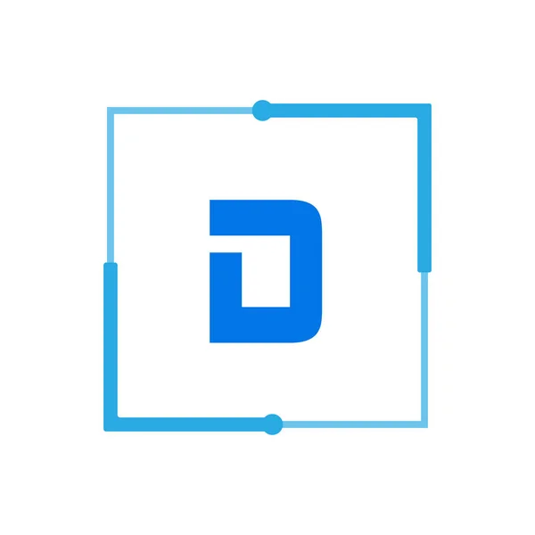 Carta inicial D Logo Template Vector Design —  Vetores de Stock