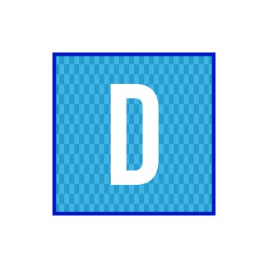 İlk harf D Logo şablonu vektör tasarımı