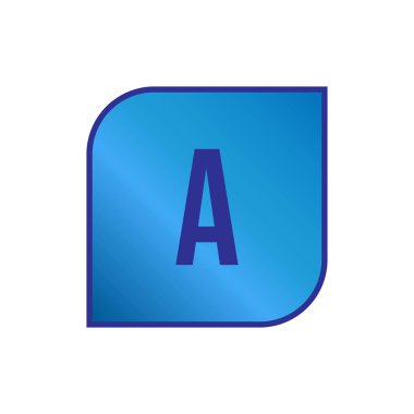 İlk Harf Logosu Şablon Vektör Tasarımı