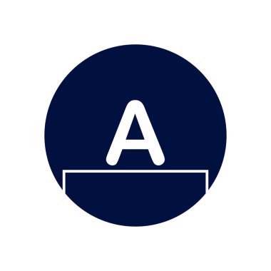 İlk Harf Logosu Şablon Vektör Tasarımı