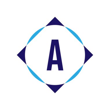 İlk Harf Logosu Şablon Vektör Tasarımı