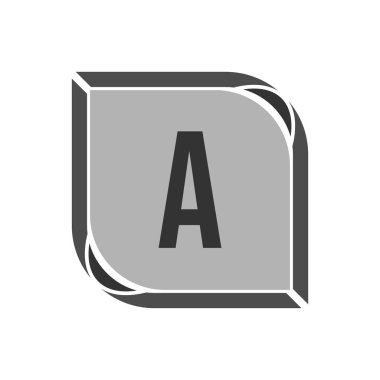 İlk Harf Logosu Şablon Vektör Tasarımı