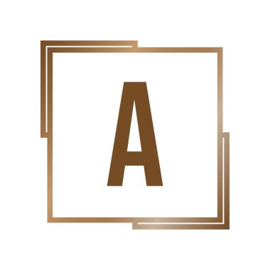 İlk Harf Logosu Şablon Vektör Tasarımı