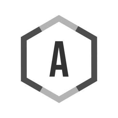 İlk Harf Logosu Şablon Vektör Tasarımı