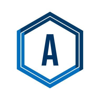 İlk Harf Logosu Şablon Vektör Tasarımı